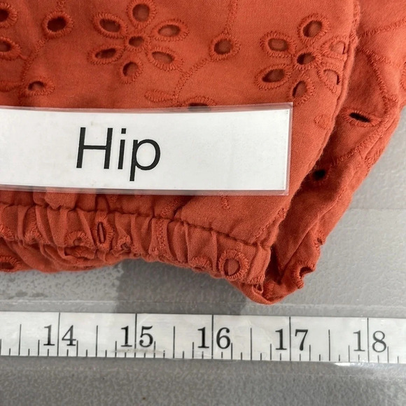 Ryegrass Tank Top NWT Embroidery Floral Halter Foxtail Orange Size Large - Picture 17 of 17
